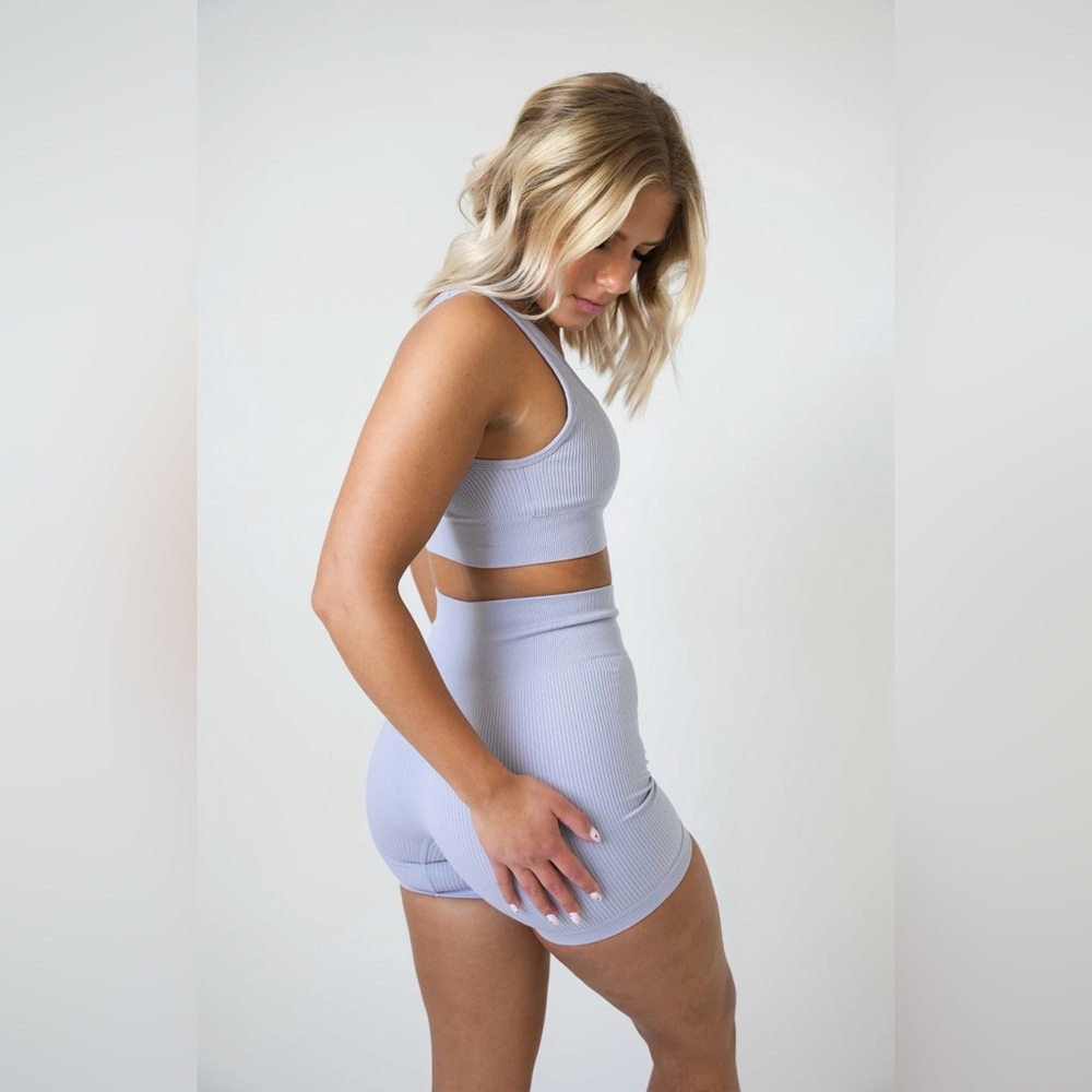 Savvi Emily Bike Short in Periwinkle